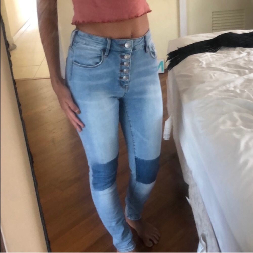 PACSUN Patch Super HighRise Skinniest Skinny Jeans - Picture 8 of 8